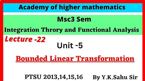 Bounded linear Transformation