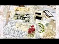 紙もの♡小さな美しいジャンクジャーナルを作ります♪ヴィンテージの紙とレースでふんわり装飾する一冊✨Vintage Paper & Lace Junk Journal / ASMR