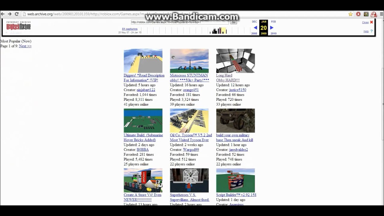 Roblox 2009 One Of The First Times My Game Reached Front Page - 