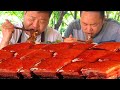 20斤五花肉，二弟做“紅燒肉”，肥而不膩一大块咬下去满嘴爆油｜Mukbang【鐵鍋視頻】