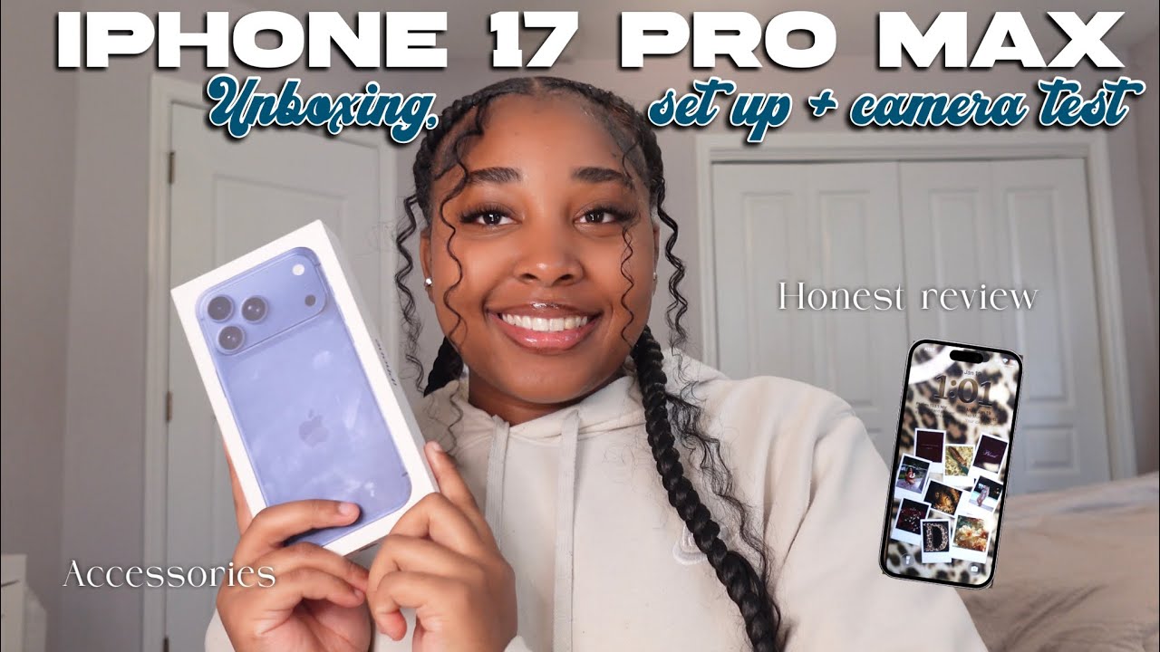 Распаковка и настройка iPhone 17 Pro Max 🎀 | Тестирование и настройка камеры + 2 ТБ