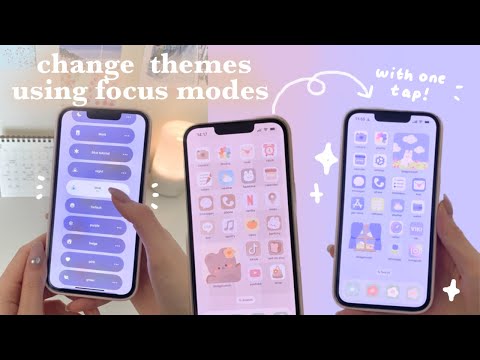 how to switch iphone themes using focus modes | iOS16 homescreen tutorial