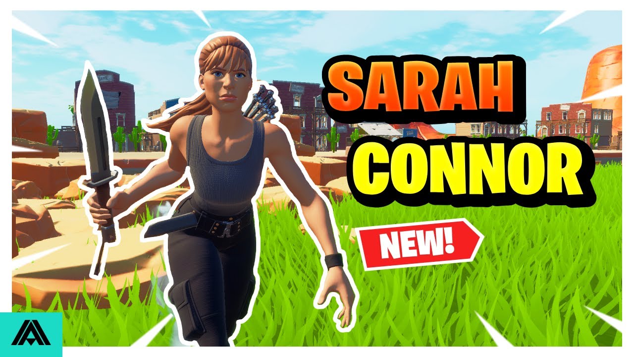 Sarah Connor Skin Gameplay Combat Knife Gameplay Fortnite Battle Royale Youtube