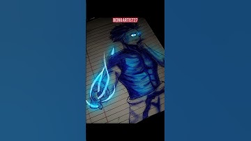 Drawing gojo using unlimited void#anime #glowart #art #animeart #animedrawing #jujutsukaisen #gojo