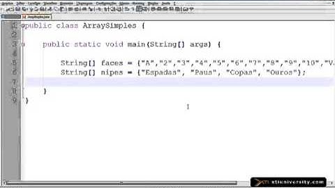 Universidade XTI   JAVA   021   Array Multidimensional