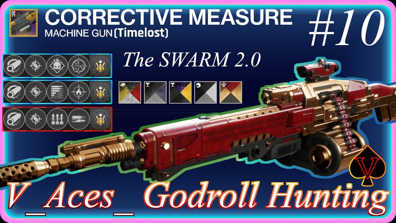 Destiny 2: God Roll Corrective Measure MG (Timelost) VoG -Godrollhunting Ep 10- Best PvP & PvE Roll