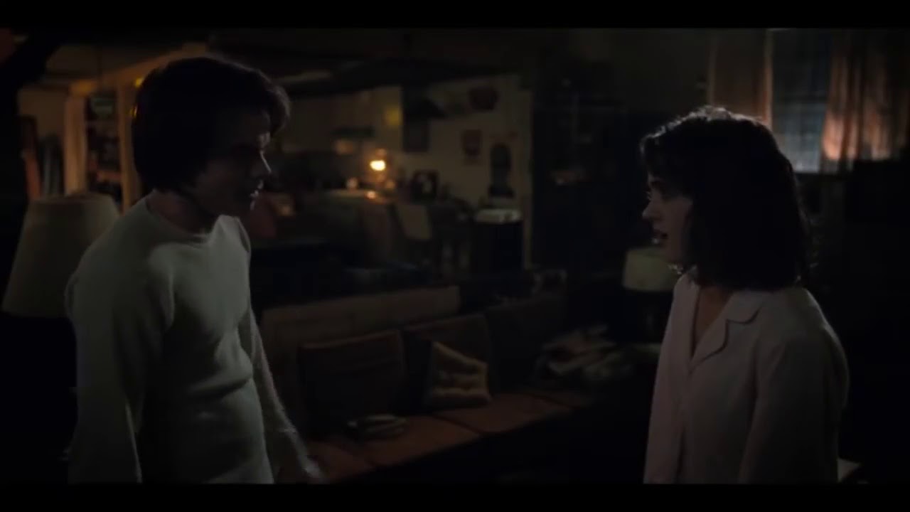 nancy and jonathan first kiss s02e06 stranger things - YouTube