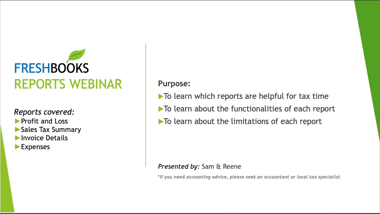 Reports Webinar - YouTube