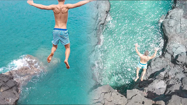 Cliff jumping Albion MAURITIUS - Super DANGEROUS