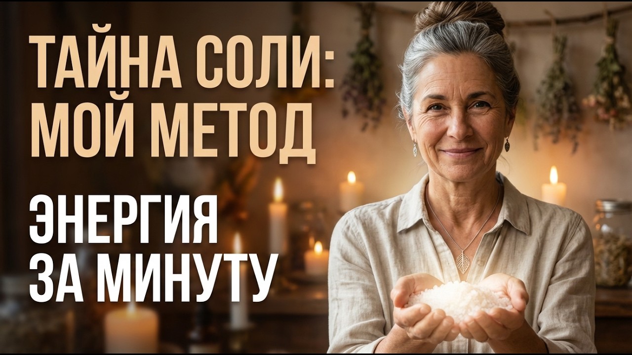 Секретная ЗОНА на теле: Приложите СОЛЬ сюда, и организм начнёт исцеляться!