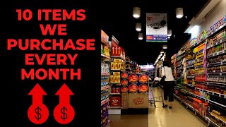 10 Items We Purchase Every Month