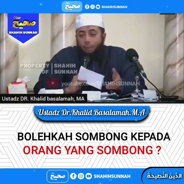 Bolehkah sombong kepada Orang Yang Sombong  ustadz Khalid Basalamah #shorts #kajian #sunnah