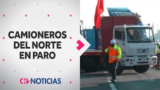 EN PARO CAMIONEROS del norte de Chile: Bloquearon rutas y piden mayores medidas de seguridad