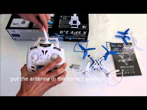 Unboxing and Installation Revell X-SPY 2.0 WiFi Quadcopter X-SPY 2.0 mit FPV Kamera - 23954