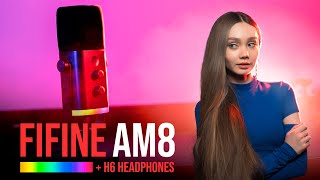 🔥 ПУШКА - динамический микрофон за 4500 руб с XLR/USB и RGB-подсветкой. Но... FIFINE AM8