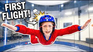 FIRST FLIGHT Indoor Skydiving (iFLY) | First Time in a Wind Tunnel!
