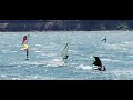 Wingfoiling and windsurfing at the hatchery in the columbia river gorge