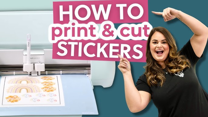 How to Make Stickers with your Cricut  A Print Then Cut Tutorial - Spot of  Tea Designs
