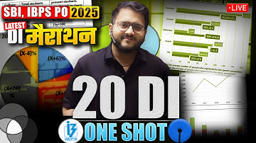 🔴 Data Interpretation Marathon for SBI PO, IBPS PO 2025 | All DI Tricks & Shortcuts | DI One Shot