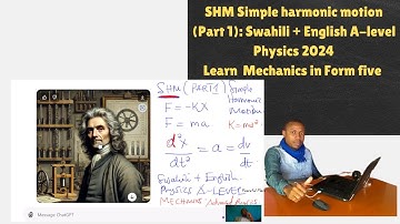 Simple Harmonic Motion (SHM) A-Level Physics Part 1 | Mechanics Explained in Swahili & English