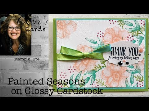 Glossy Cardstock Techniques 