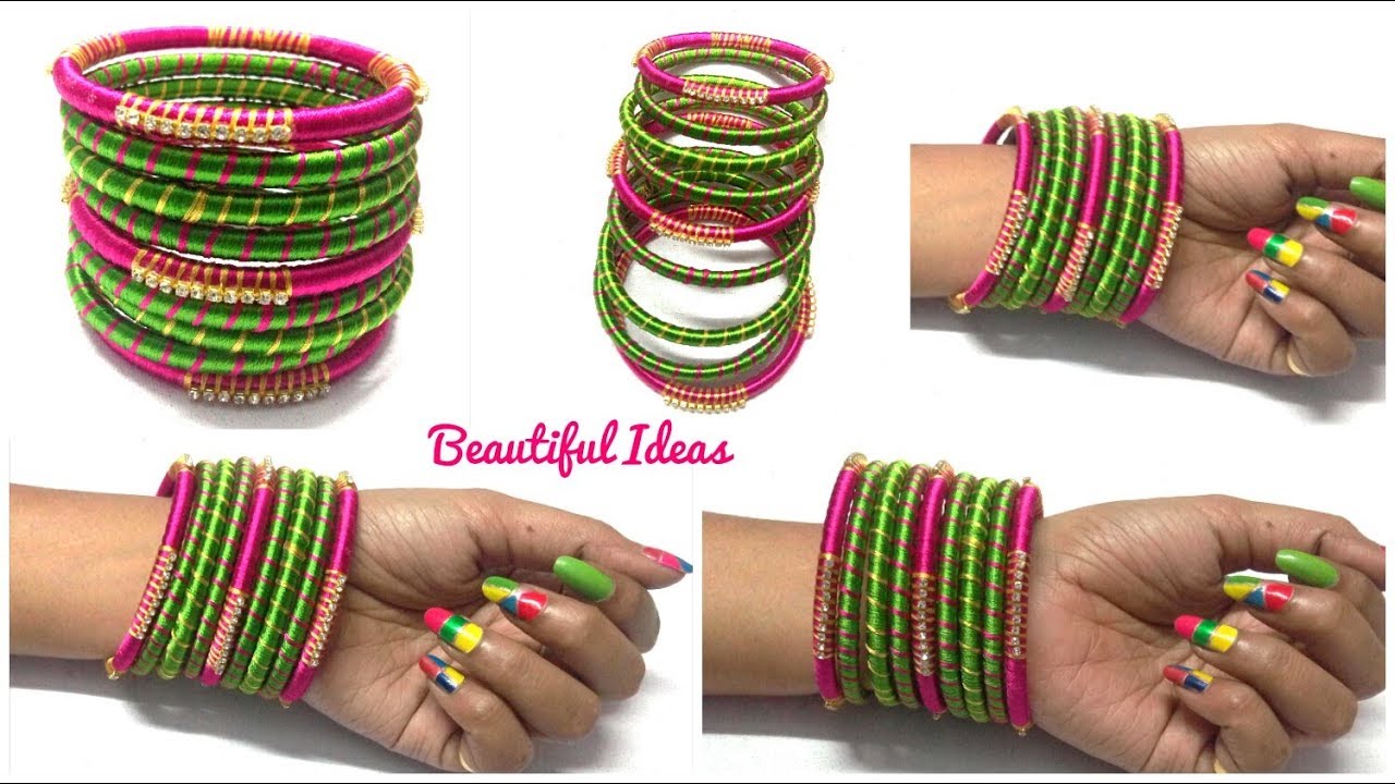 Silk Thread Bangles: Easy Upcycle Tutorial * Moms and Crafters