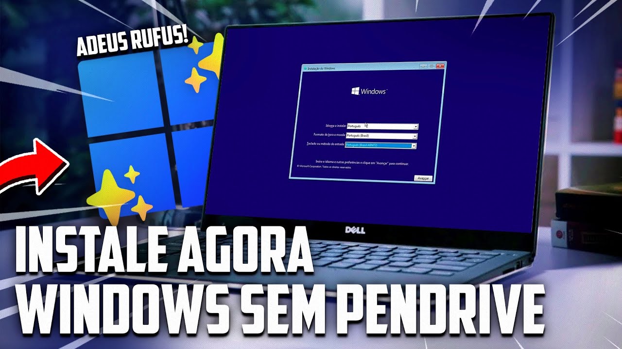 TCHAU RUFUS! Como FORMATAR o PC e INSTALAR O WINDOWS sem Pendrive ...