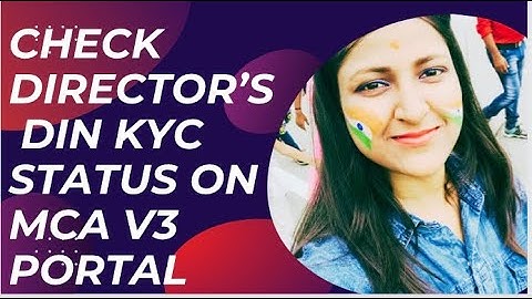 How to check Director’s DIN KYC Status on MCA V3 with a few clicks! #directoridentificationNumber