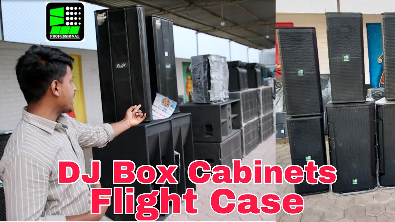 DJ Box LF8 Bass, WBin, Scoop Line Array, Monitor, Dual 15 Top, Custom Flight