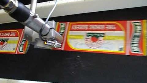 Inkjet coding on conveyor