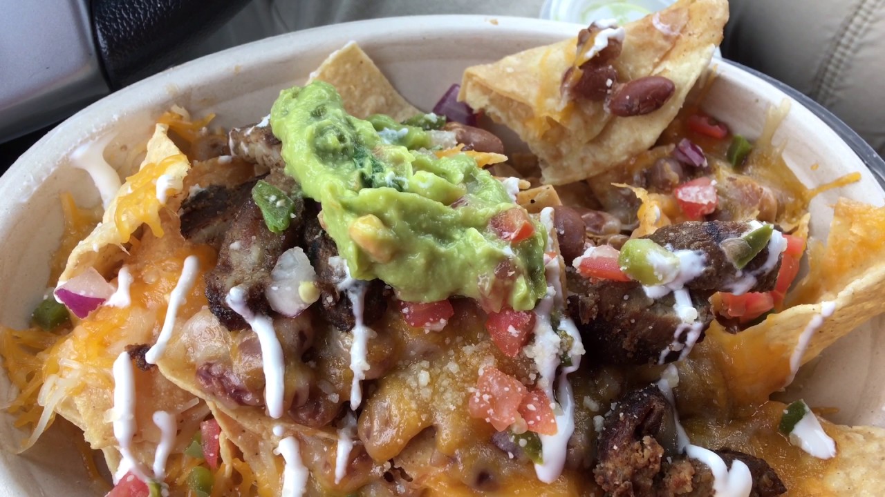 The Green Burrito Super Nachos (Steak) YouTube