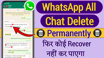 Whatsapp chat permanently delete kaise kare 2025 | How to delete whatsapp chat backup permanently