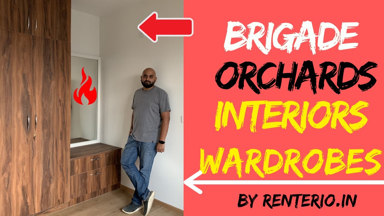 Brigade Orchards Devanahalli Wardrobe design by Renterio.in