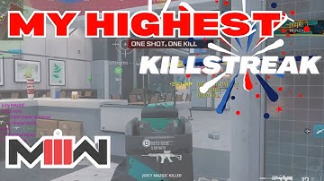 My Highest KillStreak So Far #MW3