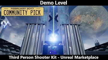 Third Person Shooter Kit - Unreal Engine Marketplace - demo level gameplay