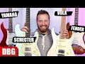 The Ultimate HSS "STRAT" Comparison! - Fender, Yamaha, Schecter, and Vola!