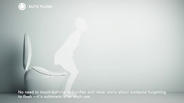 Bàn cầu điện tử Neorest NX - Chức năng xả tự động