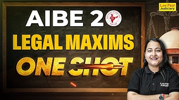Most Important Legal Maxims for AIBE 20 | AIBE 2025 Preparation | AIBE 20 Legal Maxims