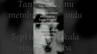 tiba tiba rindu