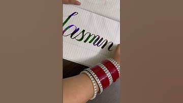 Jasmine #calligraphy #calligraphymasters #calligraphylessons #calligraphytutorial #art #name #modern
