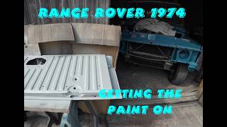 Range Rover 2 door c suffix ep14 - topcoat to doors, wings and tailgate. takes forever!