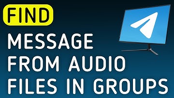 How To Find Message From Audio Files In Groups On Telegram App On PC (New Update)