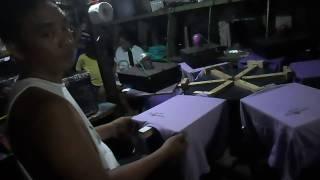 my homemade  Flash Conveyor Dryer and Rotary press in action