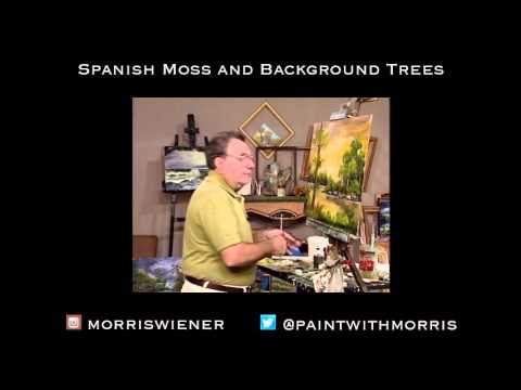 Morris Paints Adding Spanish Moss And Background Trees 