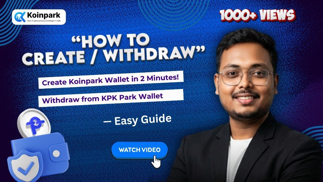 HOW TO CREATE KOINPARK CRYPTO WALLET | HOW TO WITHDRAW KPK COIN FOR KPK PARK WALLET TAMIL 