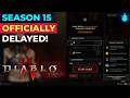 Diablo 4 Season 15 Officially DELAYED! (FIXED)