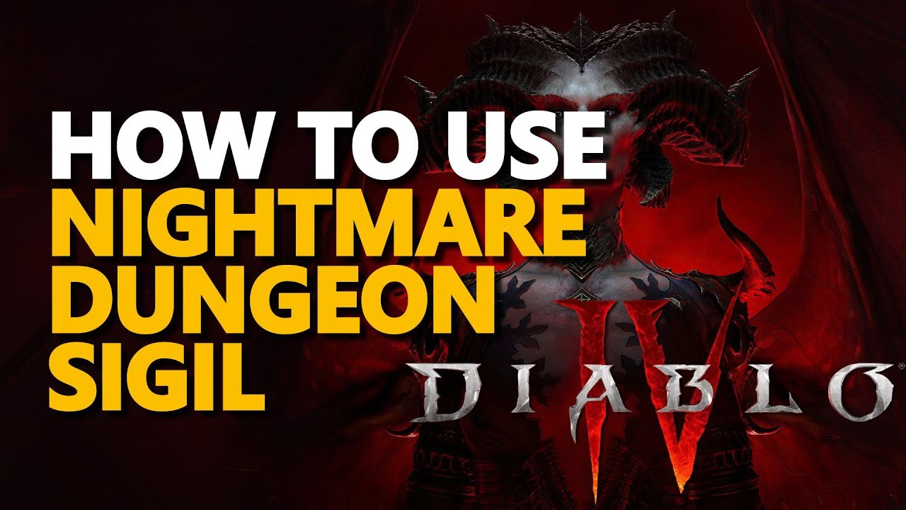How to use Nightmare Dungeon Sigil Diablo 4 - YouTube