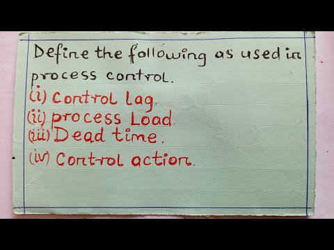 Process Control terms
