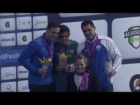 Men's 100m Backstroke S12 Medal Ceremony