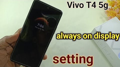How to enable always on display vivo t4 5g | vivo t4 me screen lock pe date and time show kaise kare